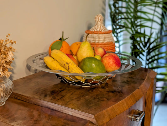 Plat décoratif corbeille de fruits